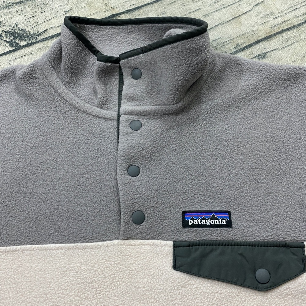 Patagonia Synchilla Fleece Jacket Women's Size M Snap-T Sweater 25455 Colorblock - Picture 4 of 11